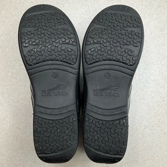 Dansko XP 2.0 Professional Clog 37 Patent Navy Blue Embossed Floral - Picture 8 of 10